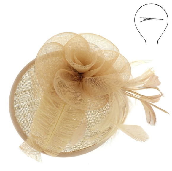 Classic Fascinator Hat Kentucky Derby Church Funeral Brunch Busine… main image 4